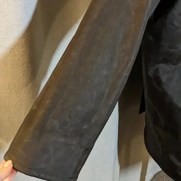 Mycra Pac Brown Coat Velvet Fleece Hood Size Medium Large Donatella - Picture 11 of 12